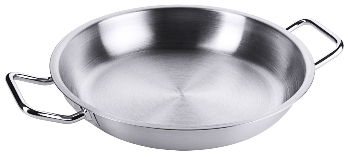 Edelstahl Bratpfanne/ Paellapfanne 32 cm - Contacto