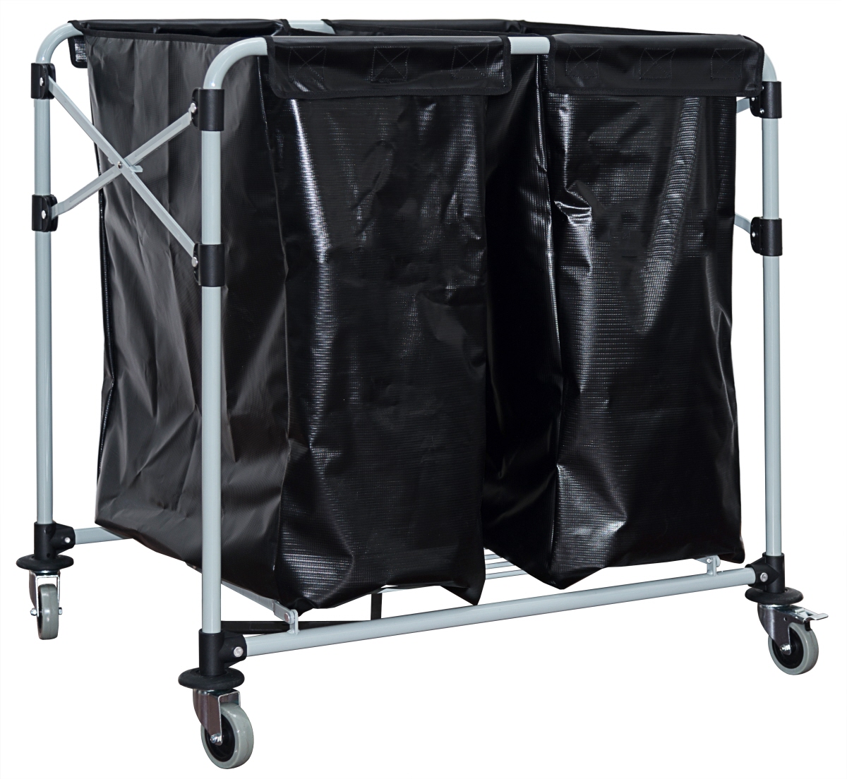 Contacto 1655/152 - Wäschesammelwagen 150 Liter doppelt