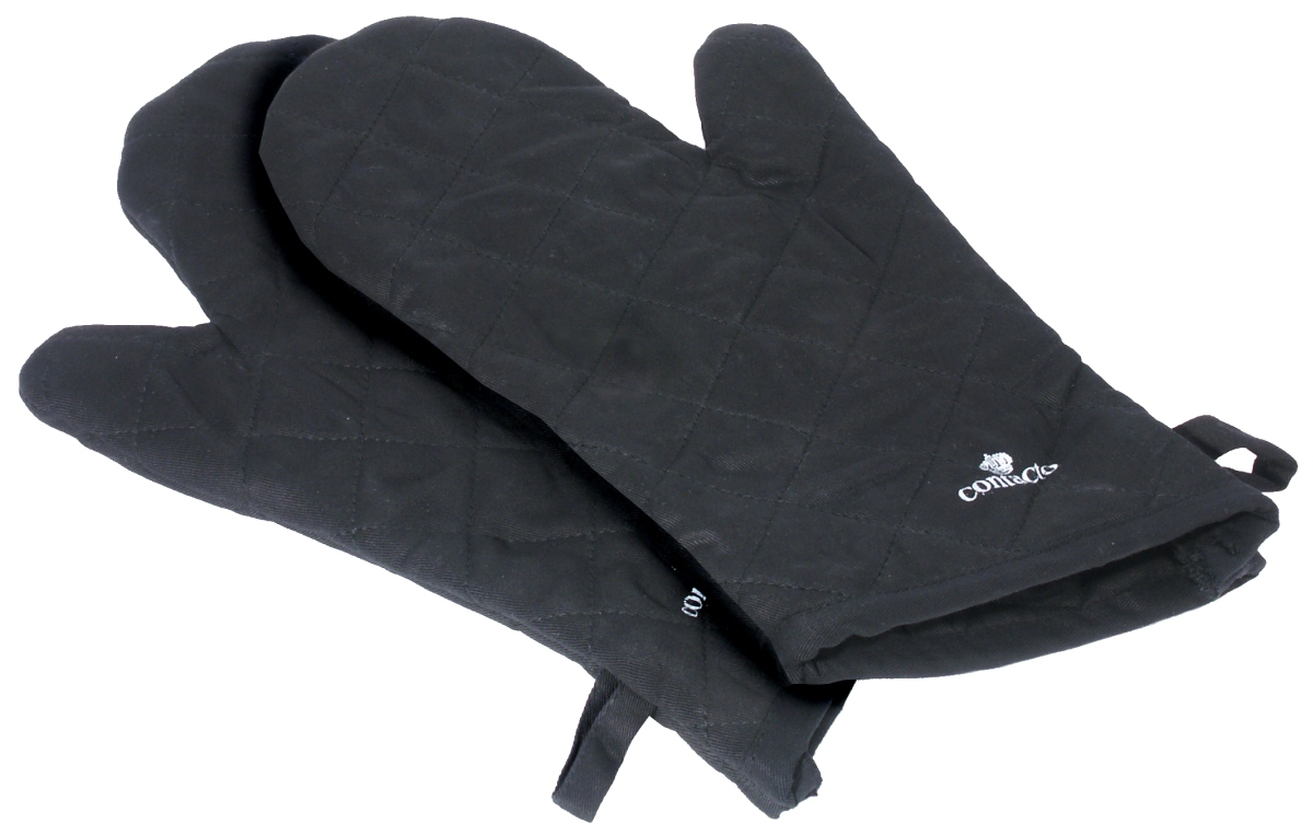 Contacto 6533/360 - Paar Küchenhandschuhe schwarz