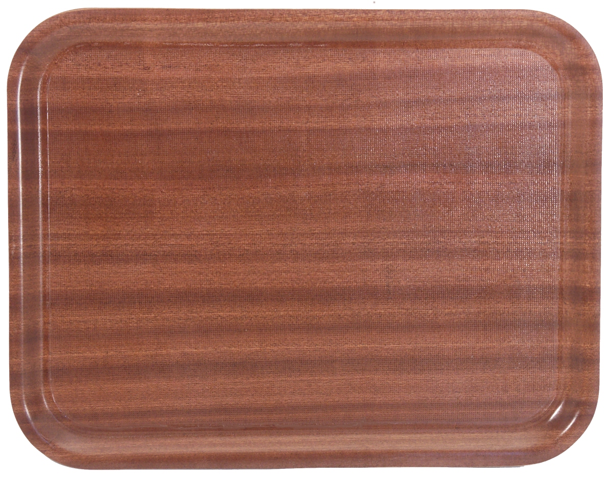 Contacto 3501/460 - Tablett, rechteckig,rutschfest Farbe: Mahagoni