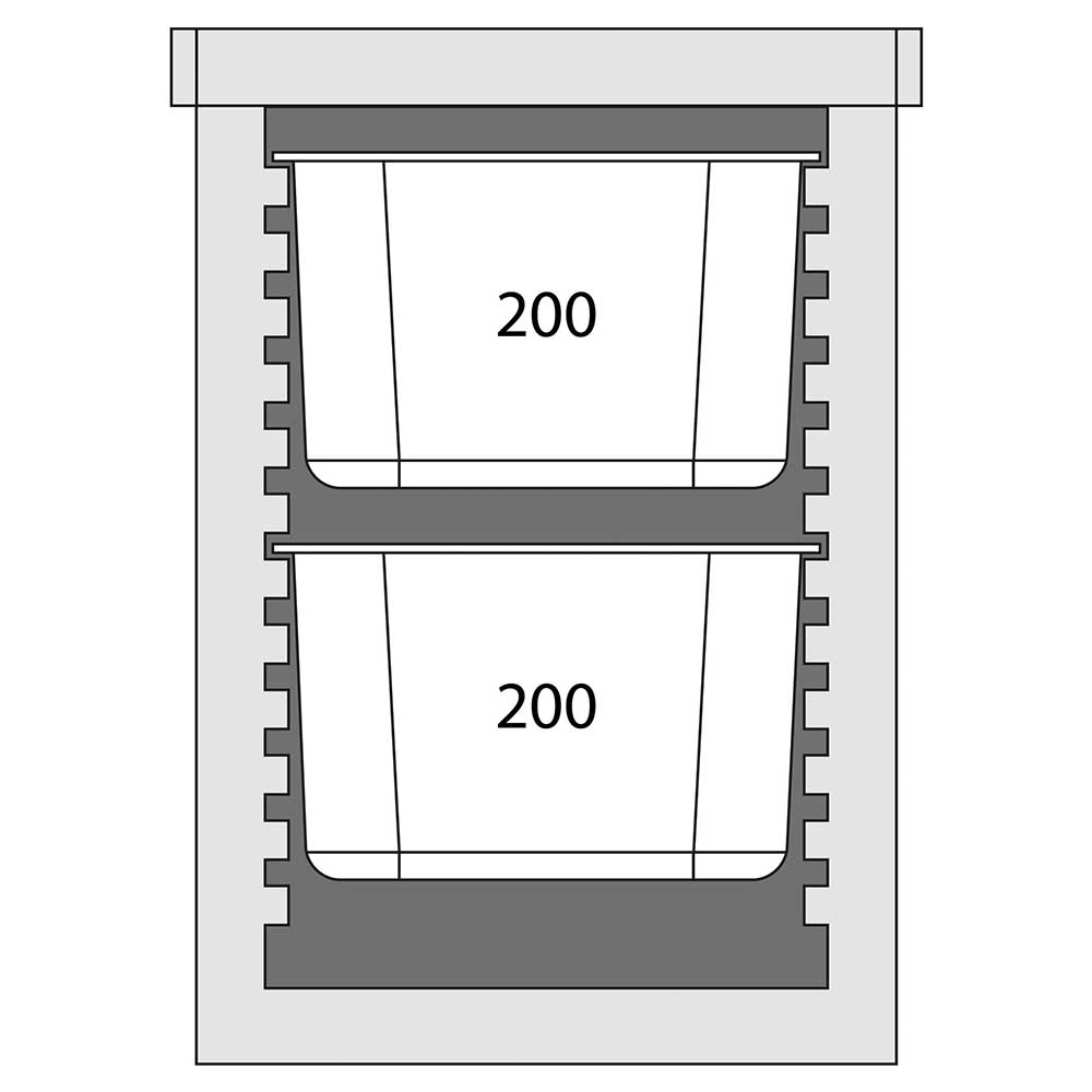 Thermobox Frontlader für 6x GN 1/1 (65 mm)