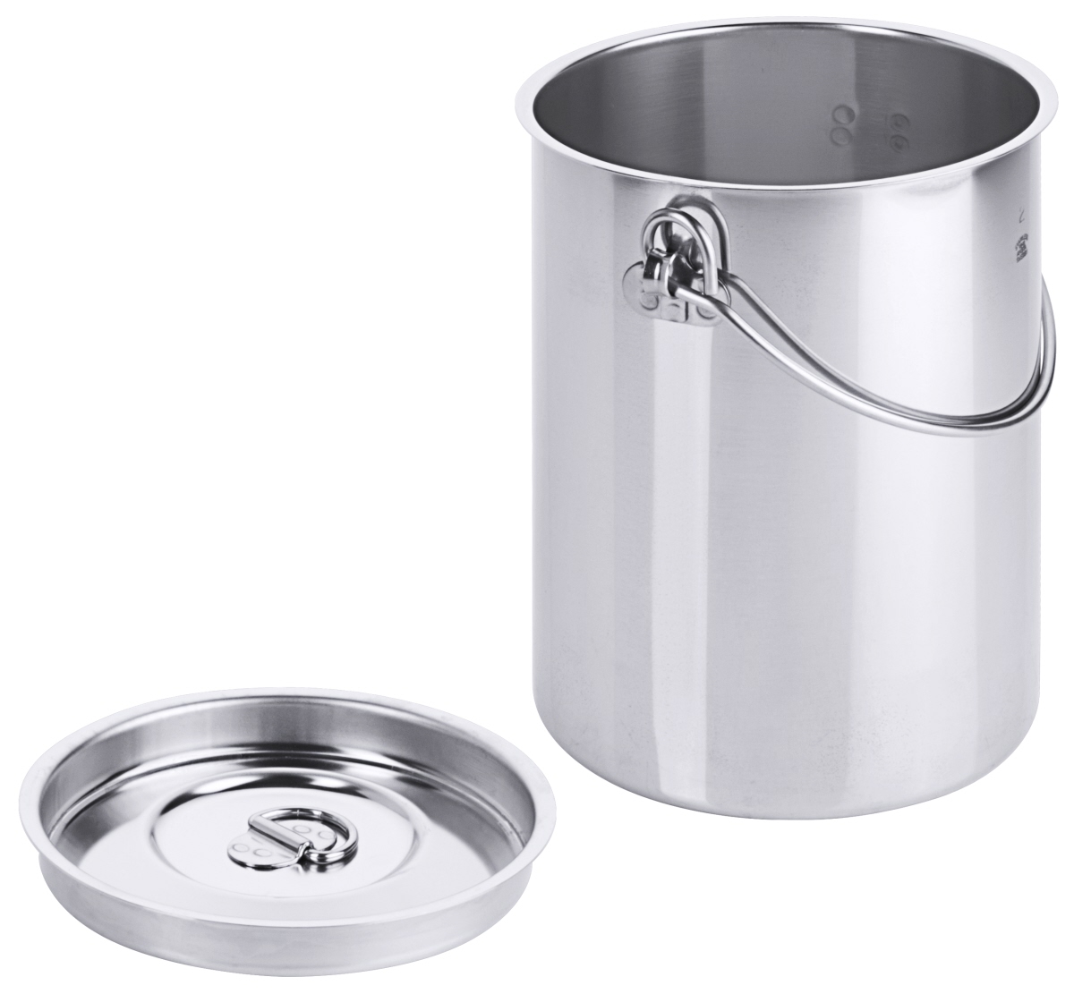 Contacto 3003/002 - Eimer, zylindrisch 2 l mit Deckel, ohne Bodenreifen