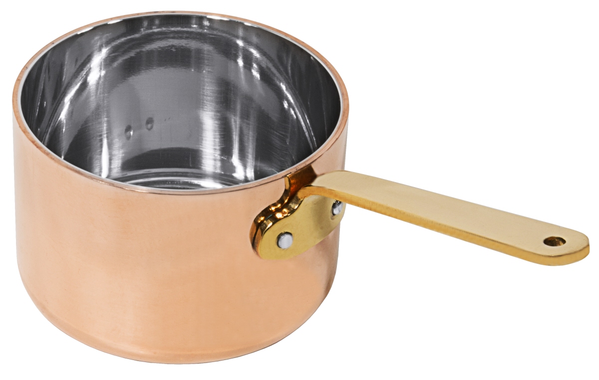 Contacto 8771/090 - Stielkasserolle 9 cm, tief aus Kupfer/Edelstahl