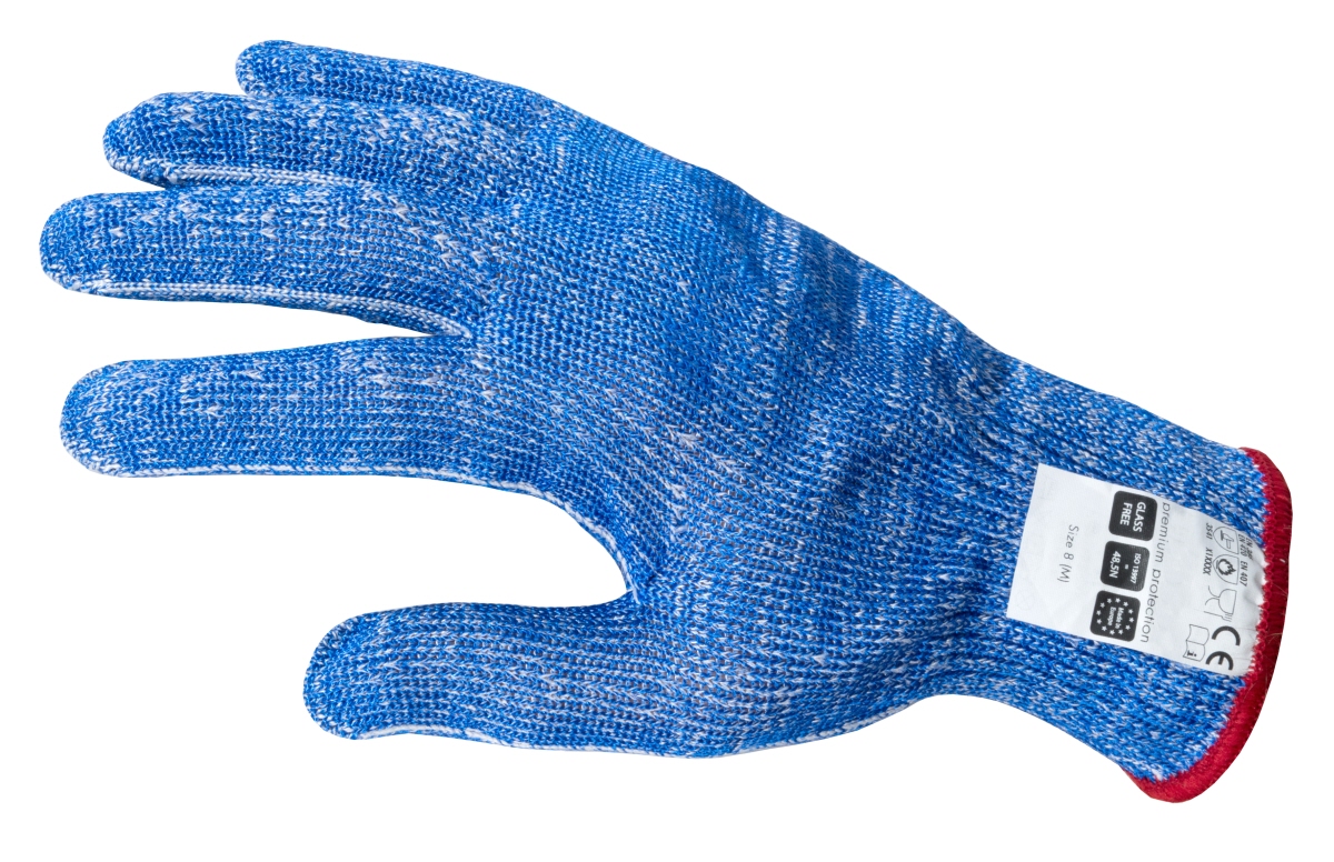 Contacto 6527/008 - Schnittschutzhandschuh extra schwer, Größe M, einzeln (rot)