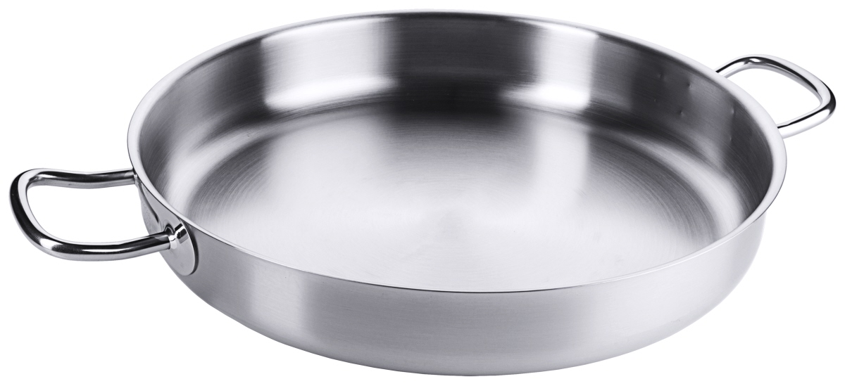 Edelstahl Bratpfanne/ Paellapfanne 46 cm - Contacto