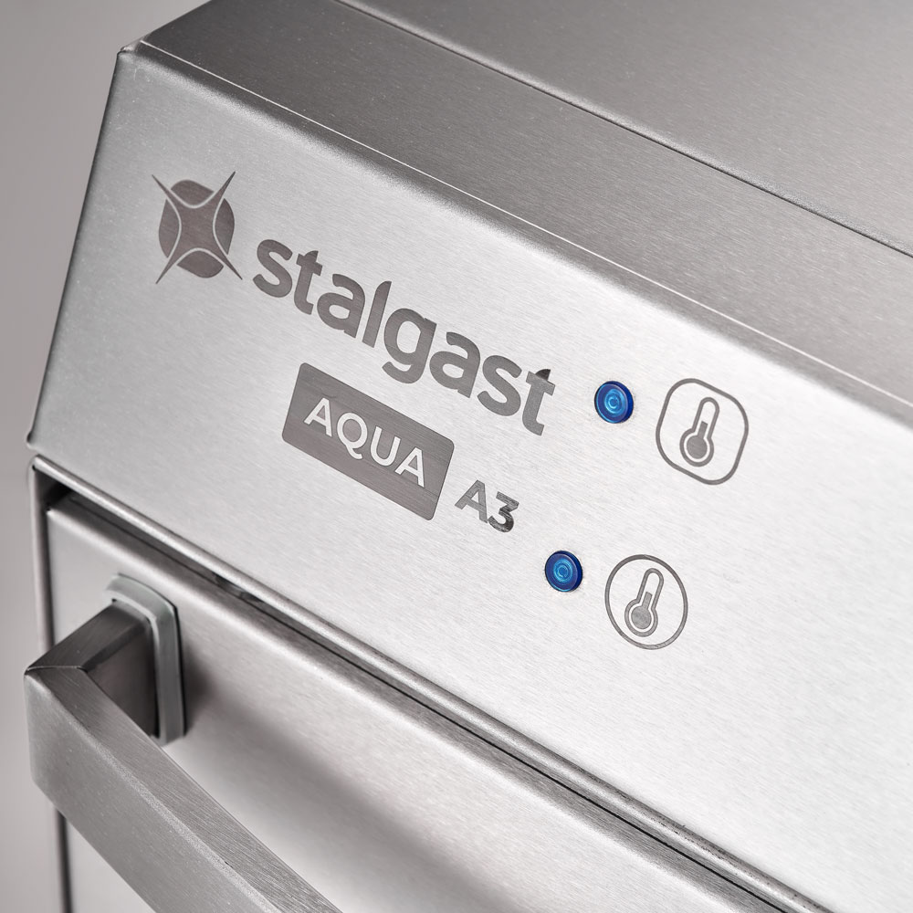 Stalgast Gläserspülmaschine Aqua A3 mit Klarspülmittel- und Reinigerdosierpumpe, 2 Spülprogramme, Ko