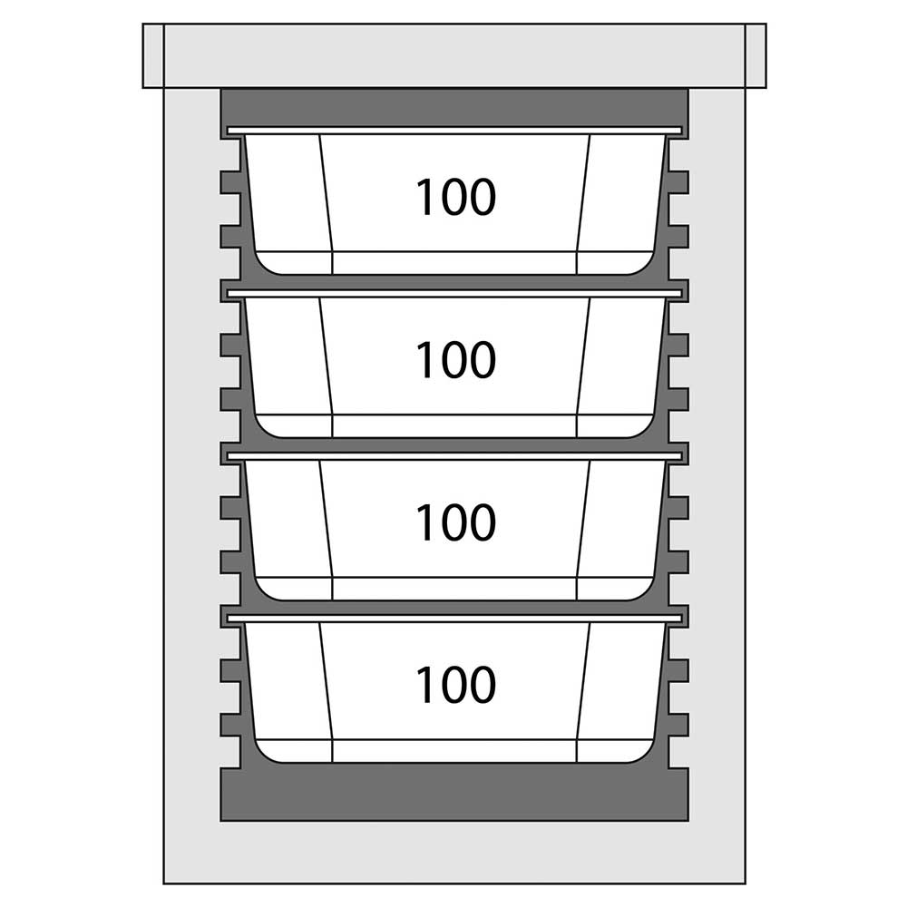 Thermobox Frontlader für 6x GN 1/1 (65 mm)