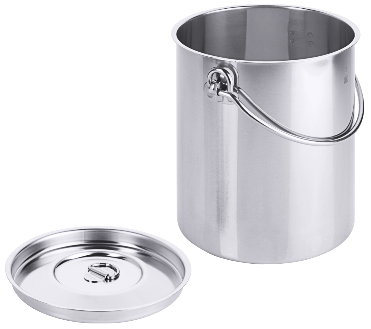 Contacto 3003/003 - Eimer, zylindrisch 3 l mit Deckel, ohne Bodenreifen