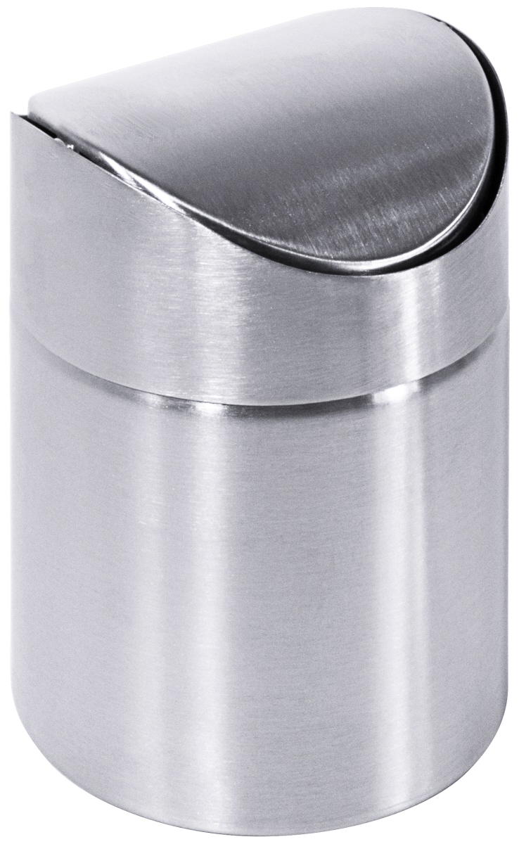 Contacto 1028/090 - Tischabfallbehälter 12 cm mit Schwingdeckel, Edelstahl