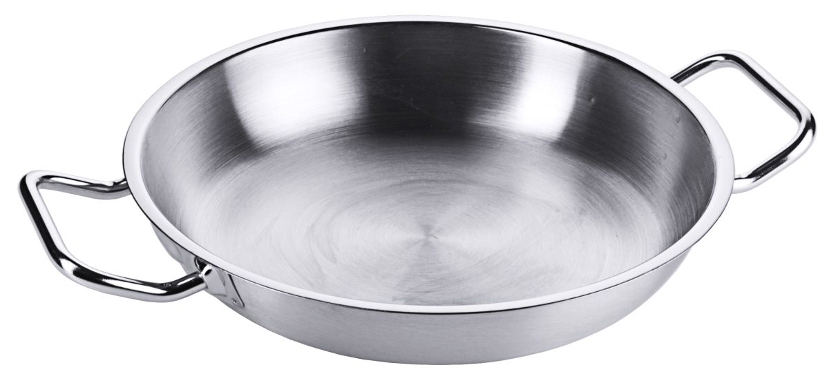 Edelstahl Bratpfanne/ Paellapfanne 24 cm - Contacto