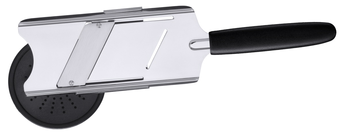 Contacto 2235/255 - Trüffel-/Feinhobel mit Restehalter 25,5 cm mit schwarzem PA-Griff