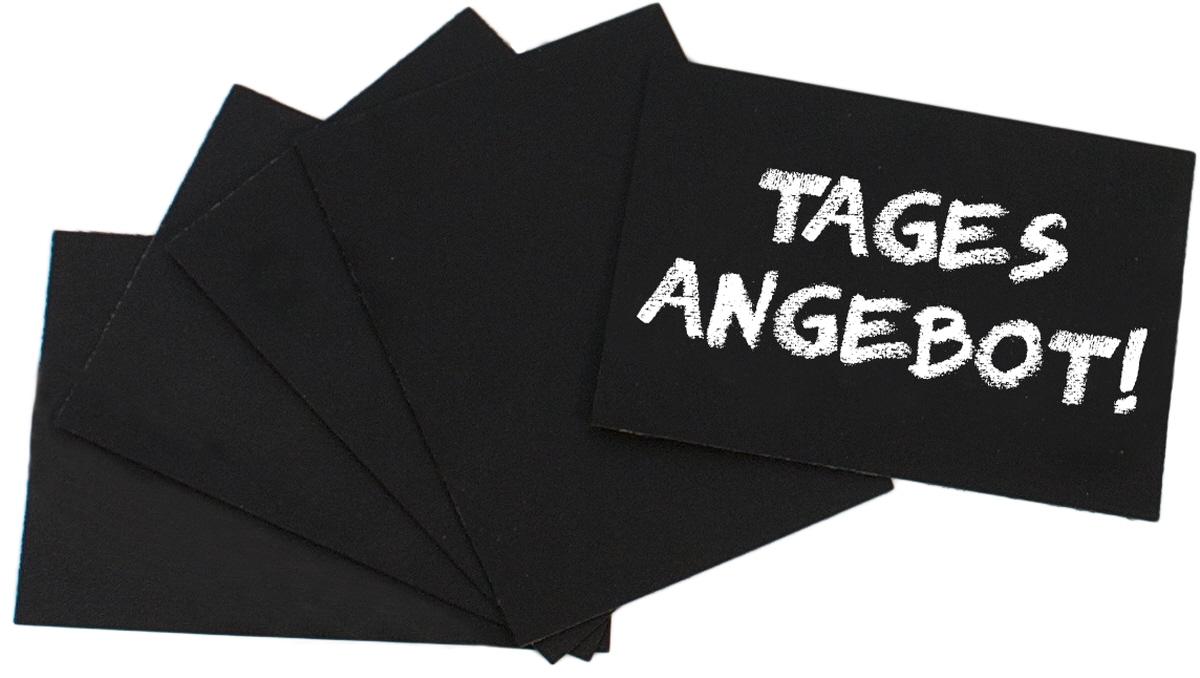Contacto 7666/007 - Schreibtafel, schwarz DIN A7 20-er Set incl. Stift