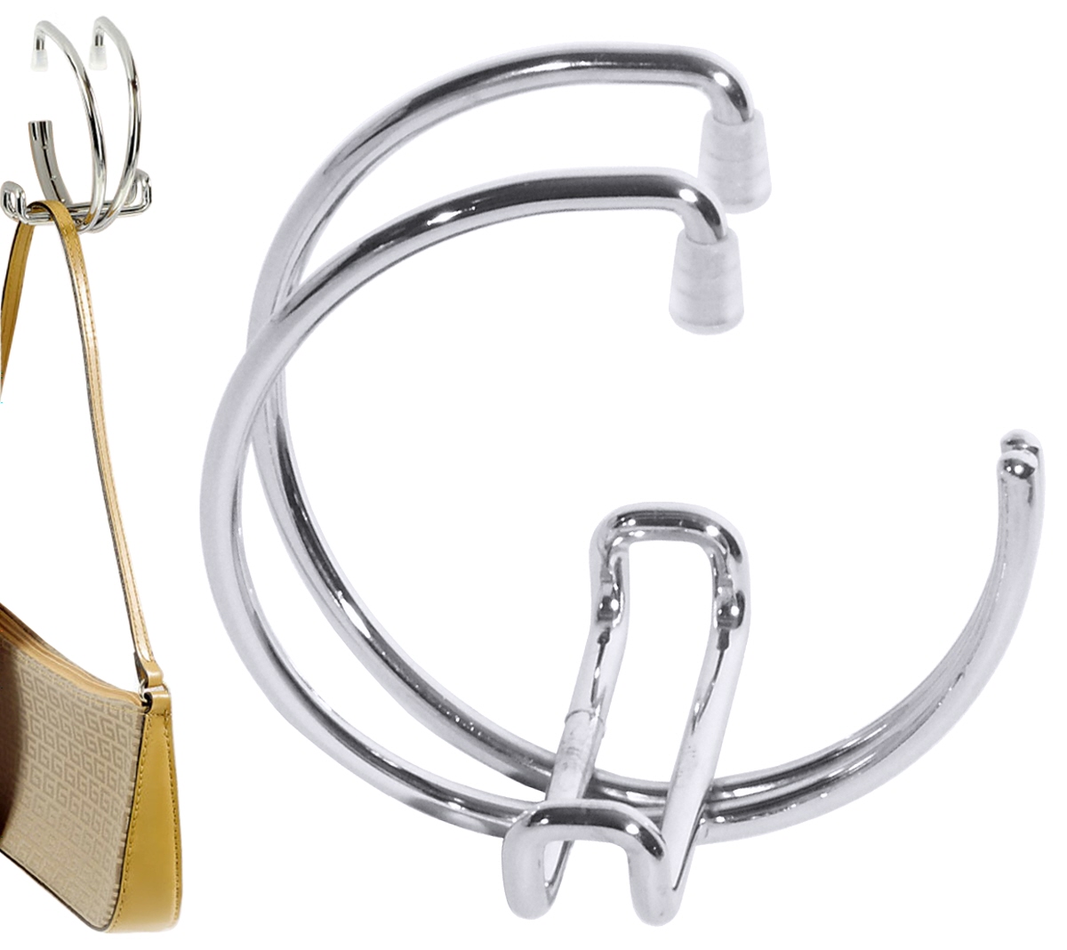 Taschenhalter Tisch aus Stahldraht - Contacto