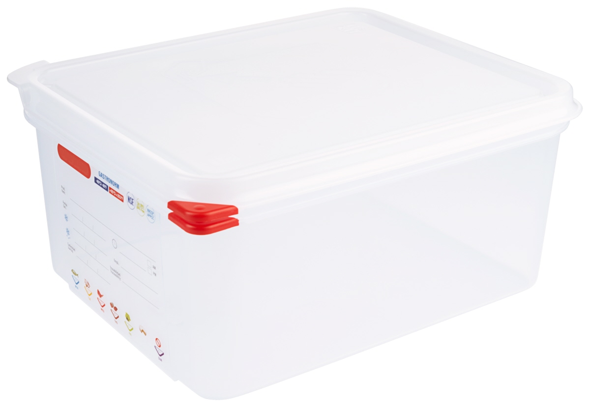 Contacto 5012/150 - Behälter GN 1/2 150 mm mit HACCP Colorclip Deckel aus Polypropylen, transparent