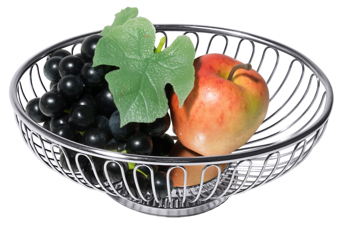 Brotkorb/ Obstkorb Edelstahl, oval - Contacto