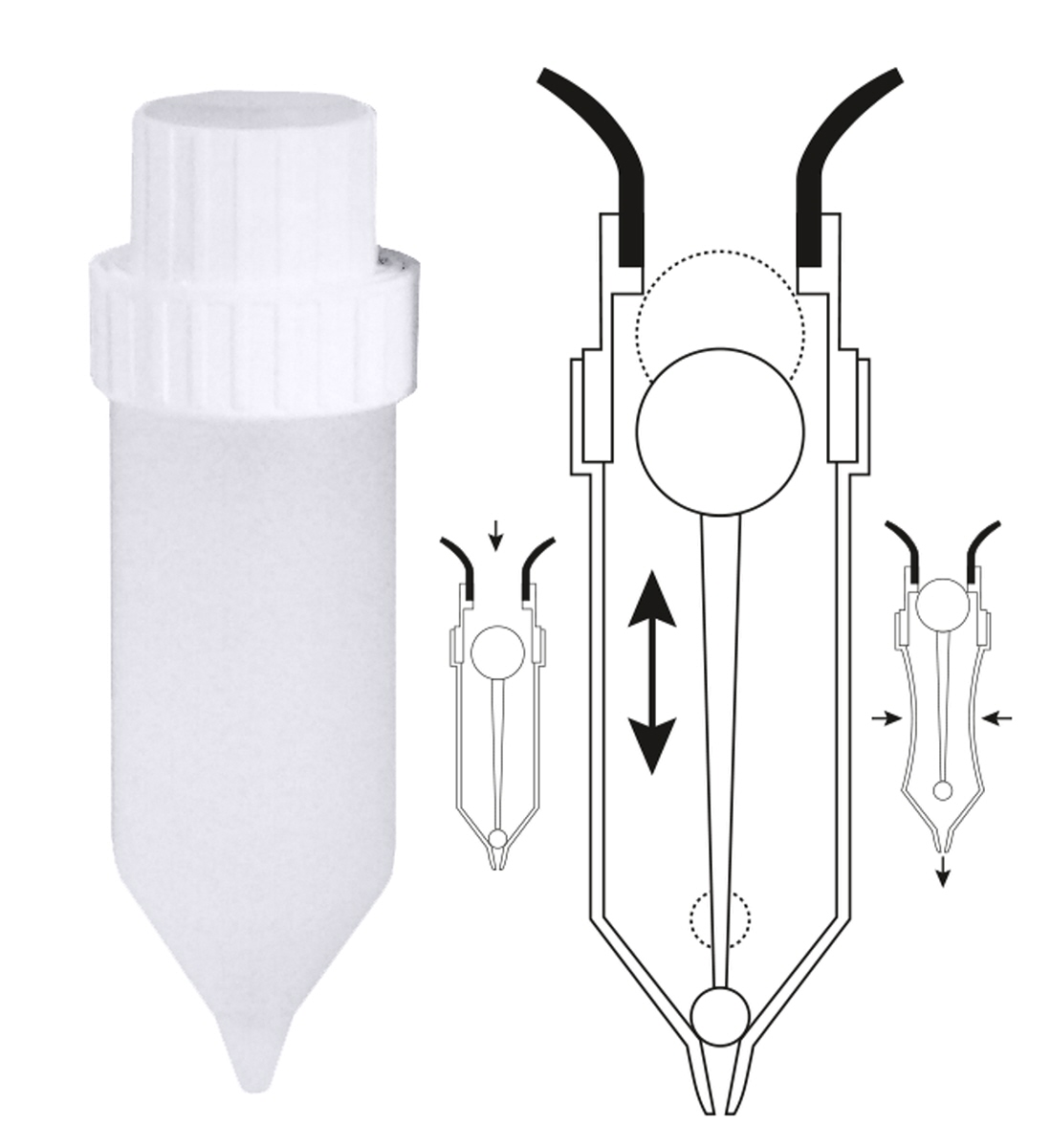 Ersatzspender zu Dispensersystem SAUCENKUH® - Contacto