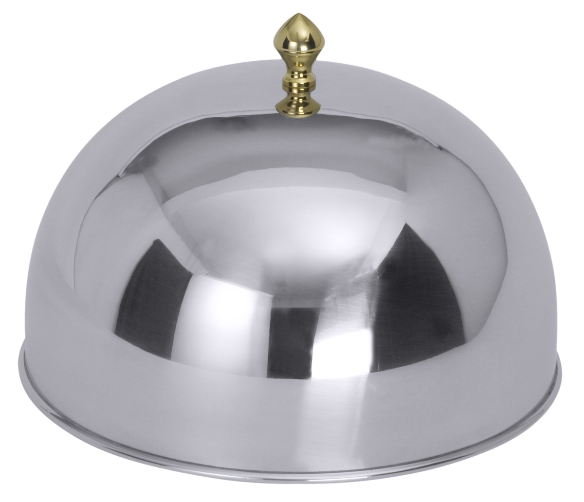 Contacto 8880/300 - Speiseglocke 30 cm, mit vergoldetem Griffknopf