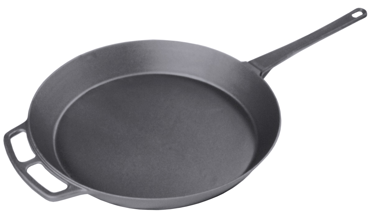 Contacto 5092/550 - Eisenguss-Riesenpfanne mit 2 angegossenen Griffen und Stiel