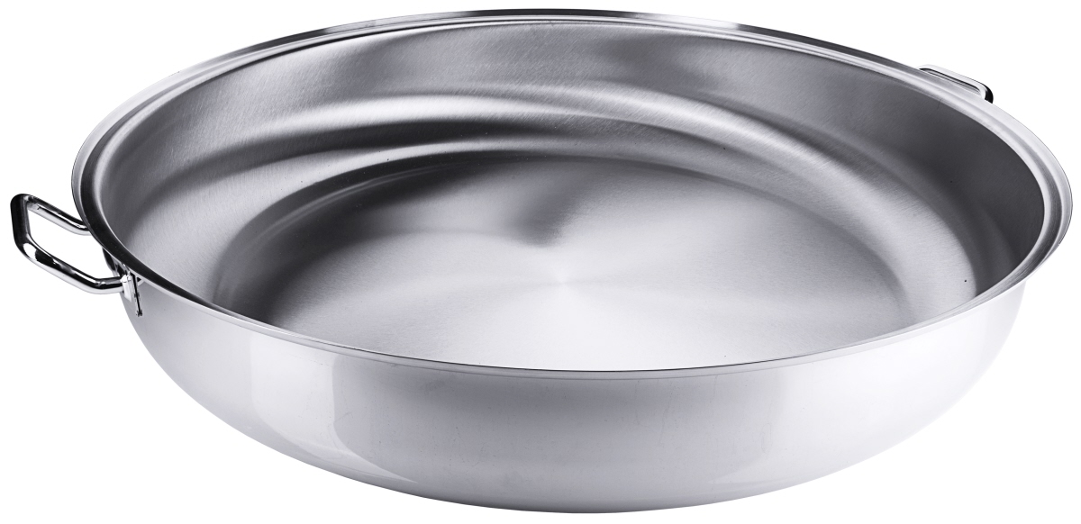 Edelstahl Bratpfanne/ Paellapfanne 80 cm - Contacto