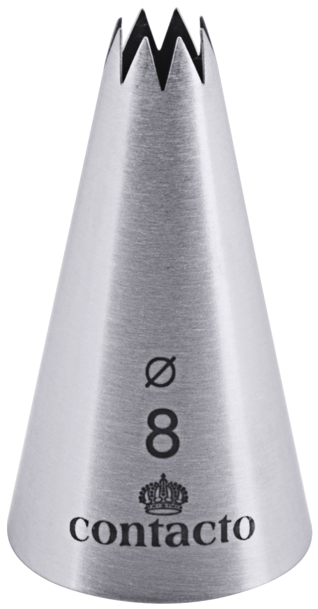 Contacto 711/008 - Sterntülle aus Edelstahl 8 mm