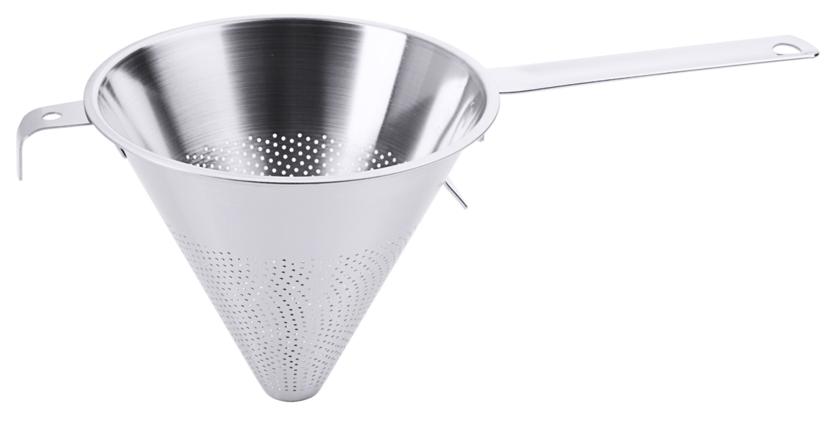 Contacto Spitzsieb mit Flachgriff 18 cm