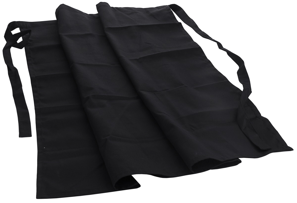 Contacto 6551/081 - Bistro-Schürze/Vorbinder 80 x 90 cm, schwarz