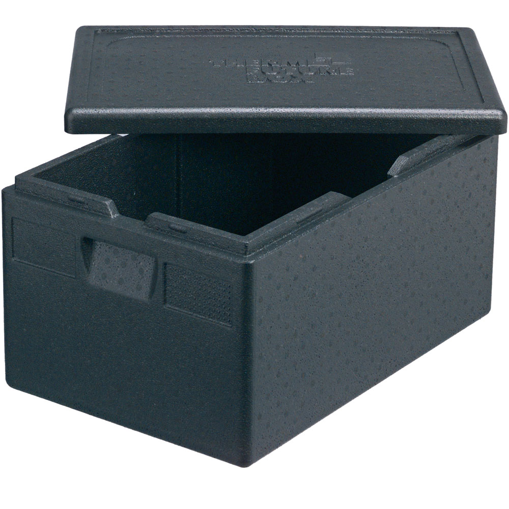 Thermobox Toplader, Bäckereinorm 600 x 400 mm, Nutzinhalt 80 Liter, schwarz