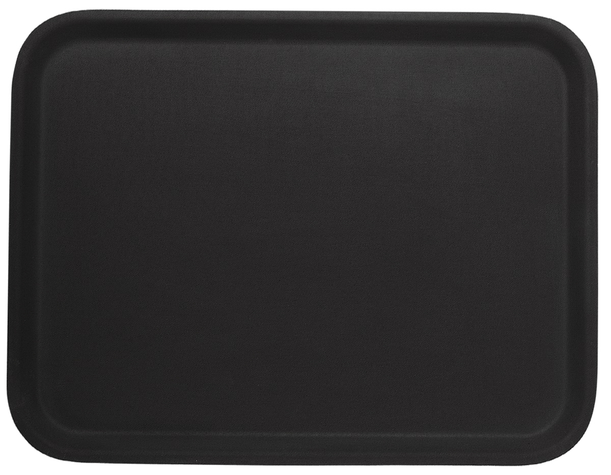 Tablett rutschfest rechteckig 46 x 36 cm schwarz