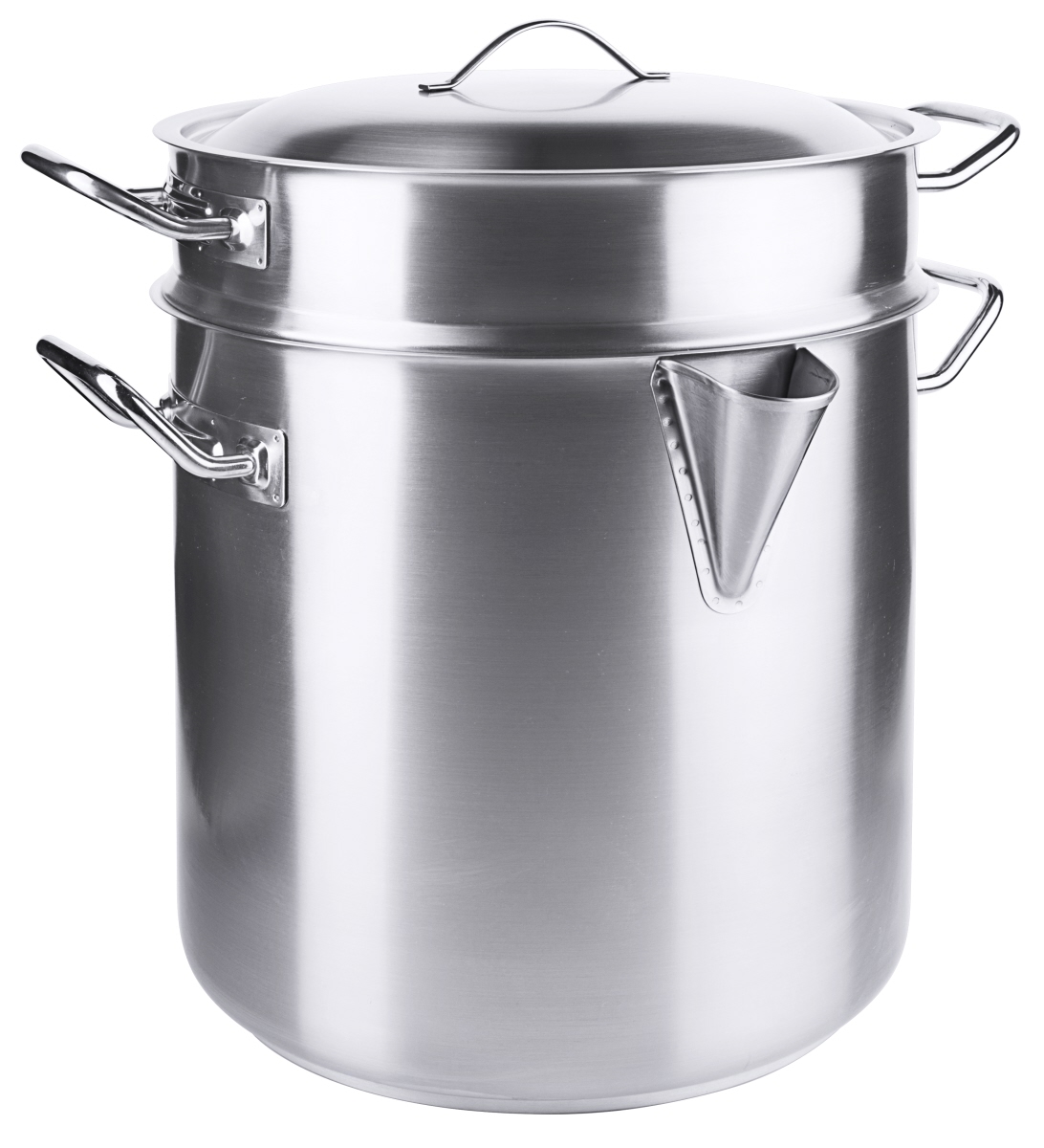 Simmertopf groß 9 l Ø 28 cm Edelstahl mit Deckel