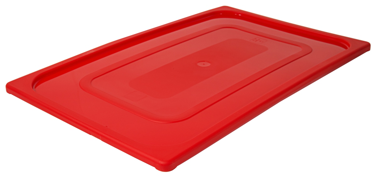 Contacto 5525/119 - GN-Deckel 1/1, rot aus Polypropylen für Serie 5511