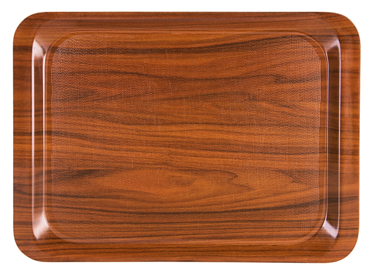 Contacto 3401/444 - Tablett, rutschfest 44 x 32 cm Dekor: Nussbaum