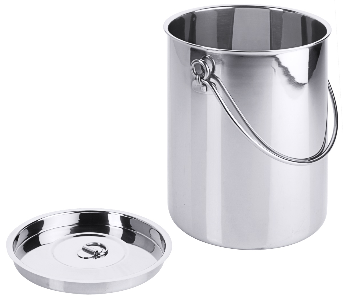 Contacto 3003/805 - Eimer, zylindrisch 5 l ohne Bodenreifen, mit Deckel