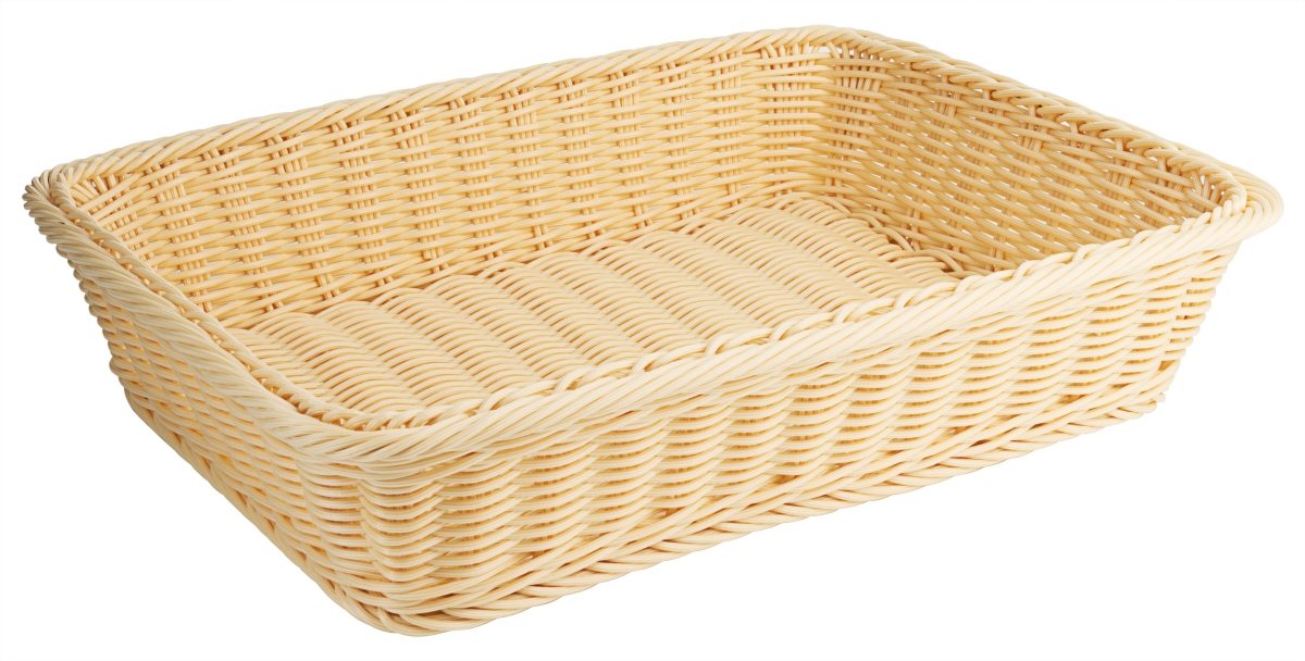 Contacto 4781/400 - Polyrattan-Korb, eckig 40 cm Brotkorb