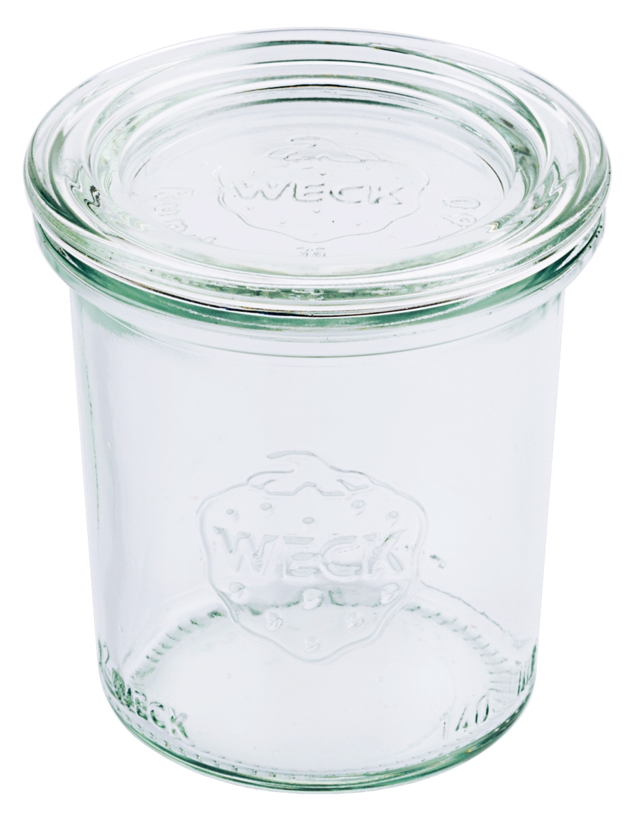 Contacto 2707/140 - Weck-Mini-Sturzglas Einkochglas Einweckglas 140 ml 12-er Karton