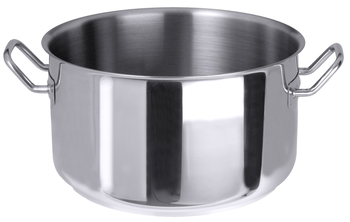 Edelstahl Kochtopf, niedrig 10 l - Contacto