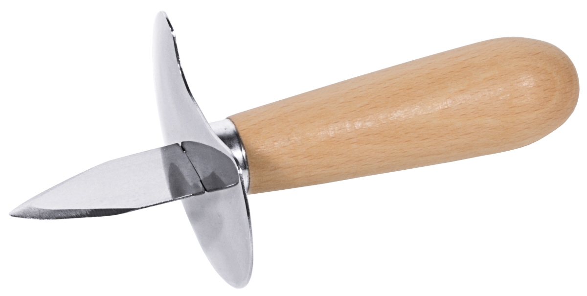 Austernbrecher mit Holzgriff und Fingerschutz - Contacto