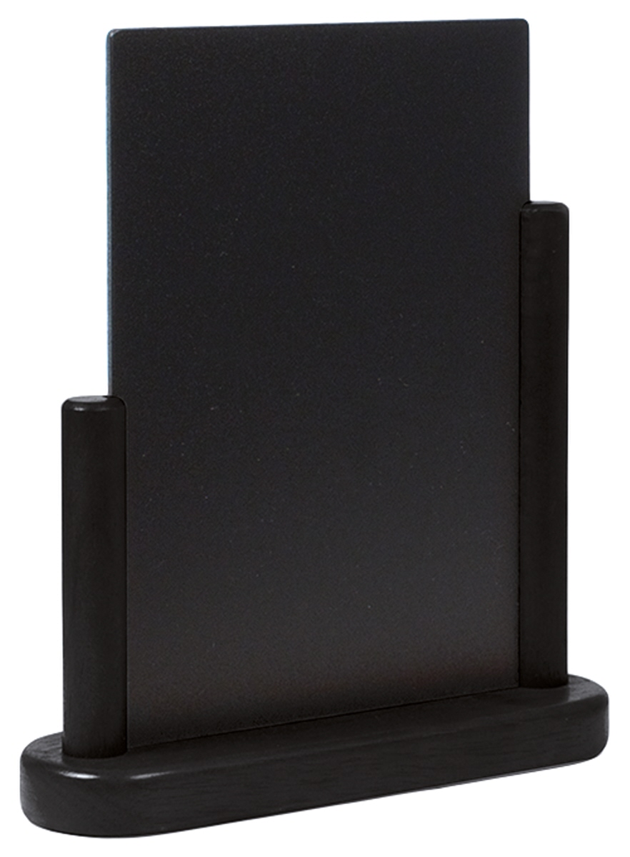 Contacto Tischtafel und Halterung 15x21 cm, schwarz