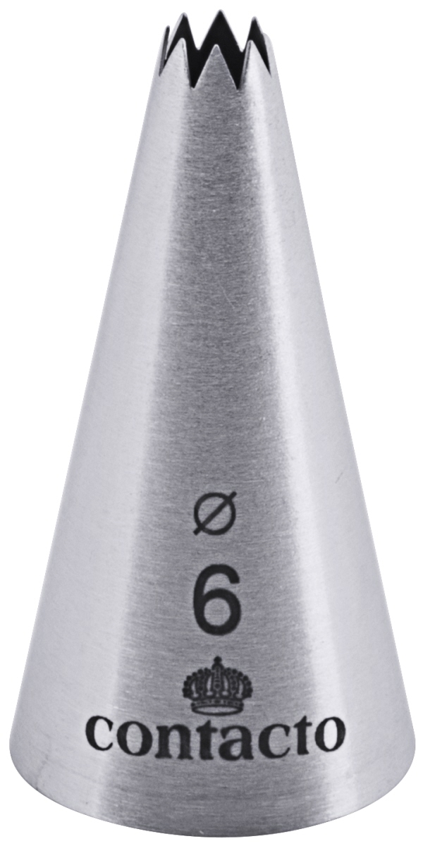 Contacto 711/006 - Sterntülle aus Edelstahl 6 mm