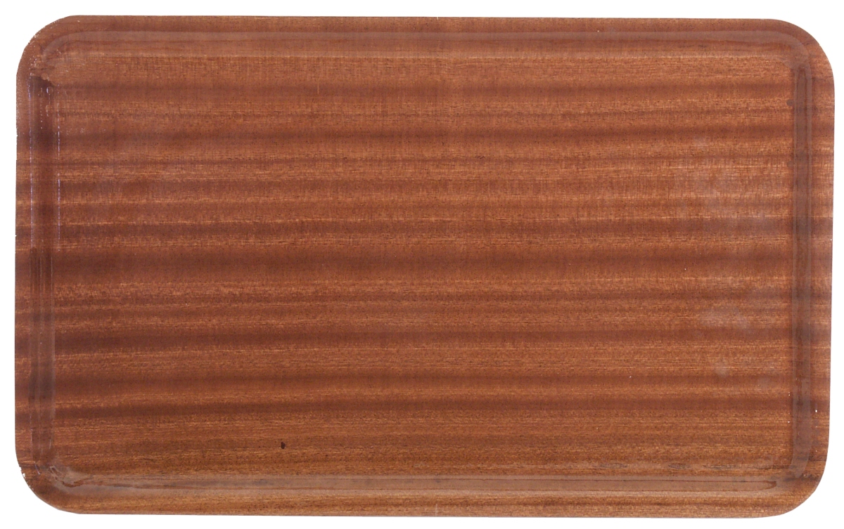 Contacto 3504/001 - Holz-Tablett GN 1/1, rutschfest, Farbe: Mahagoni