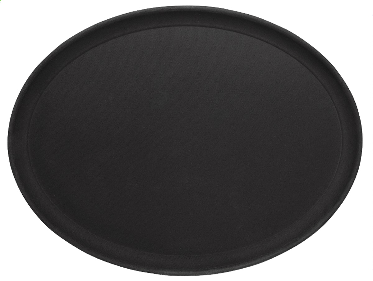 Contacto 5308/261 - Tablett oval, rutschfest 26,5 x 20 cm, schwarz