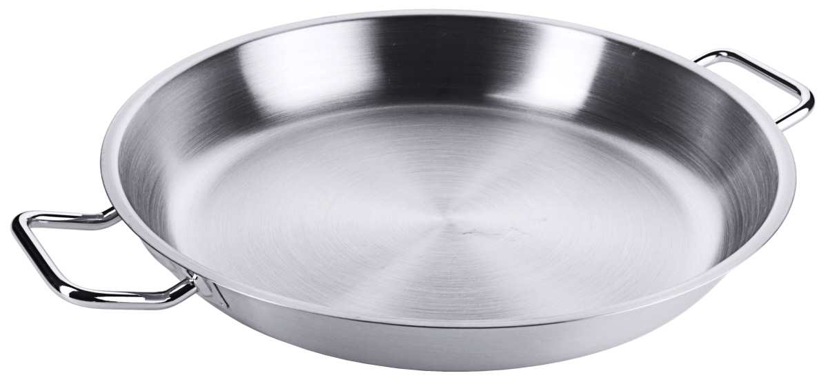Edelstahl Bratpfanne/ Paellapfanne 40 cm - Contacto