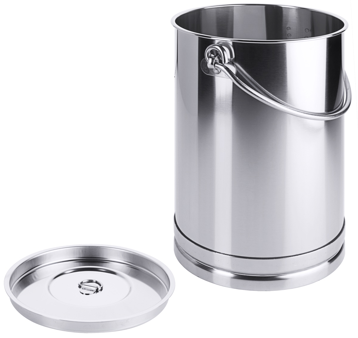 Contacto 3003/008 - Eimer, zylindrisch 8 l mit Bodenreifen und Deckel