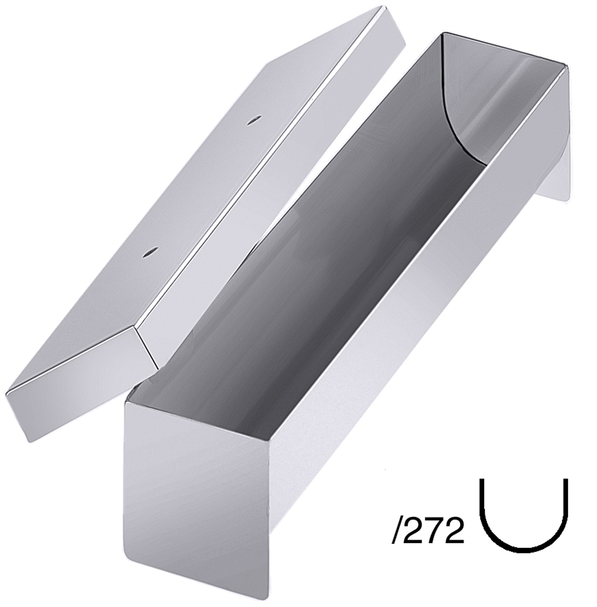 Contacto 887/272 - Pastetenform halbrund, 27x5x5 cm, mit Deckel