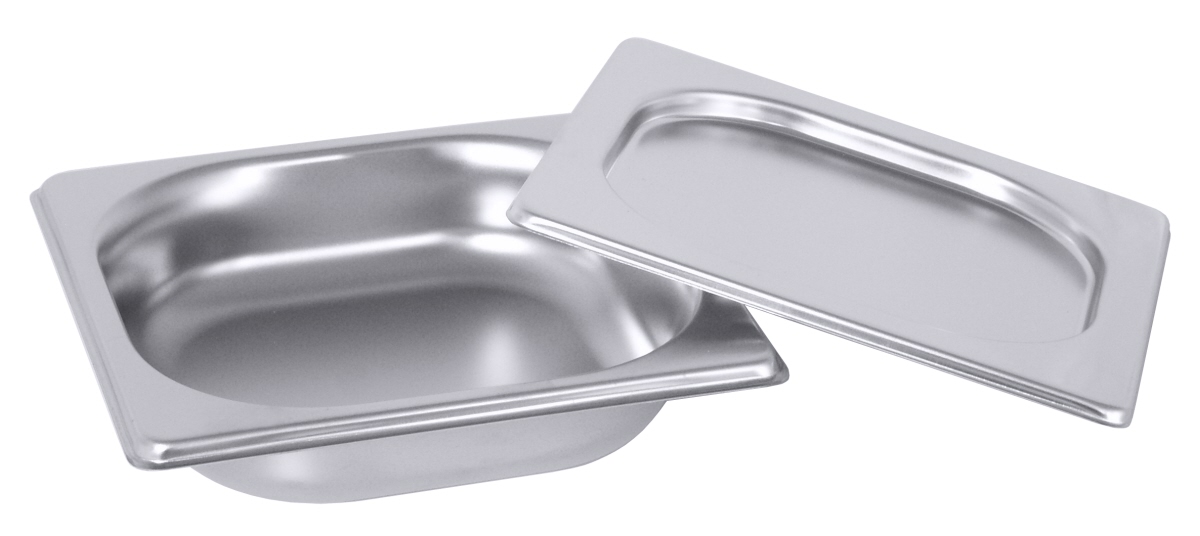 Contacto 6616/040 - JVA Menüschale Salat 0,4 l GN 1/6, 40 mm aus Edelstahl