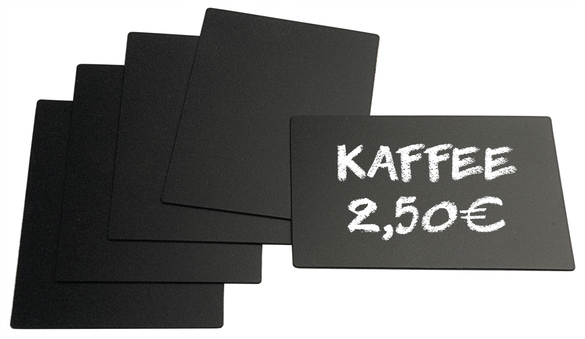 Contacto 7666/008 - Schreibtafel schwarz DIN A8 20-er Set incl. Stift