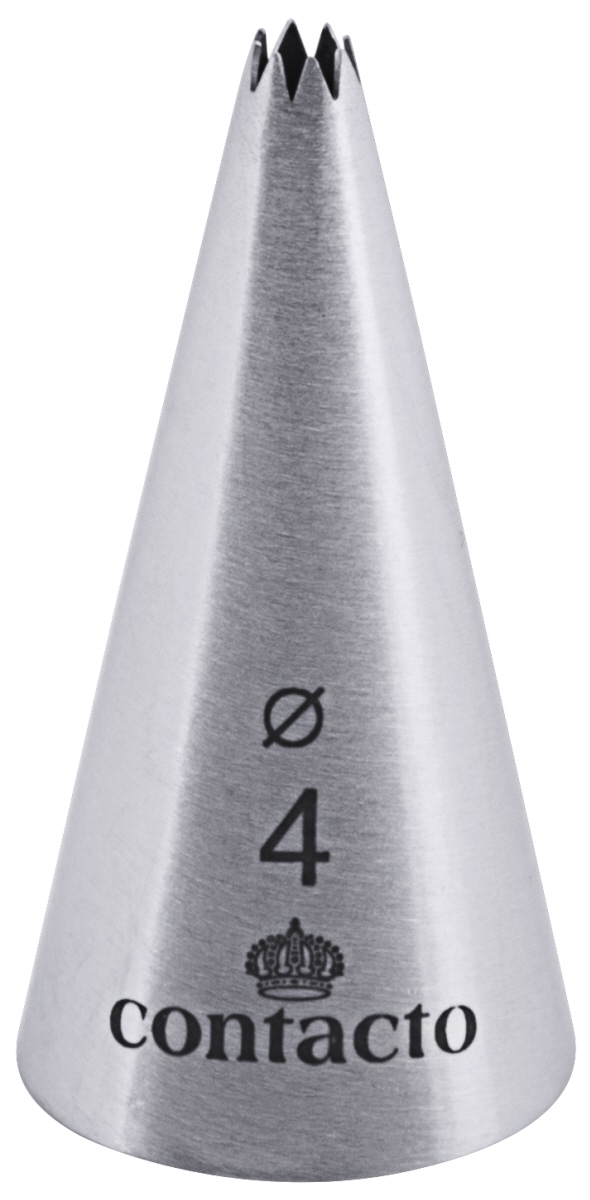 Contacto 711/004 - Sterntülle aus Edelstahl 4 mm