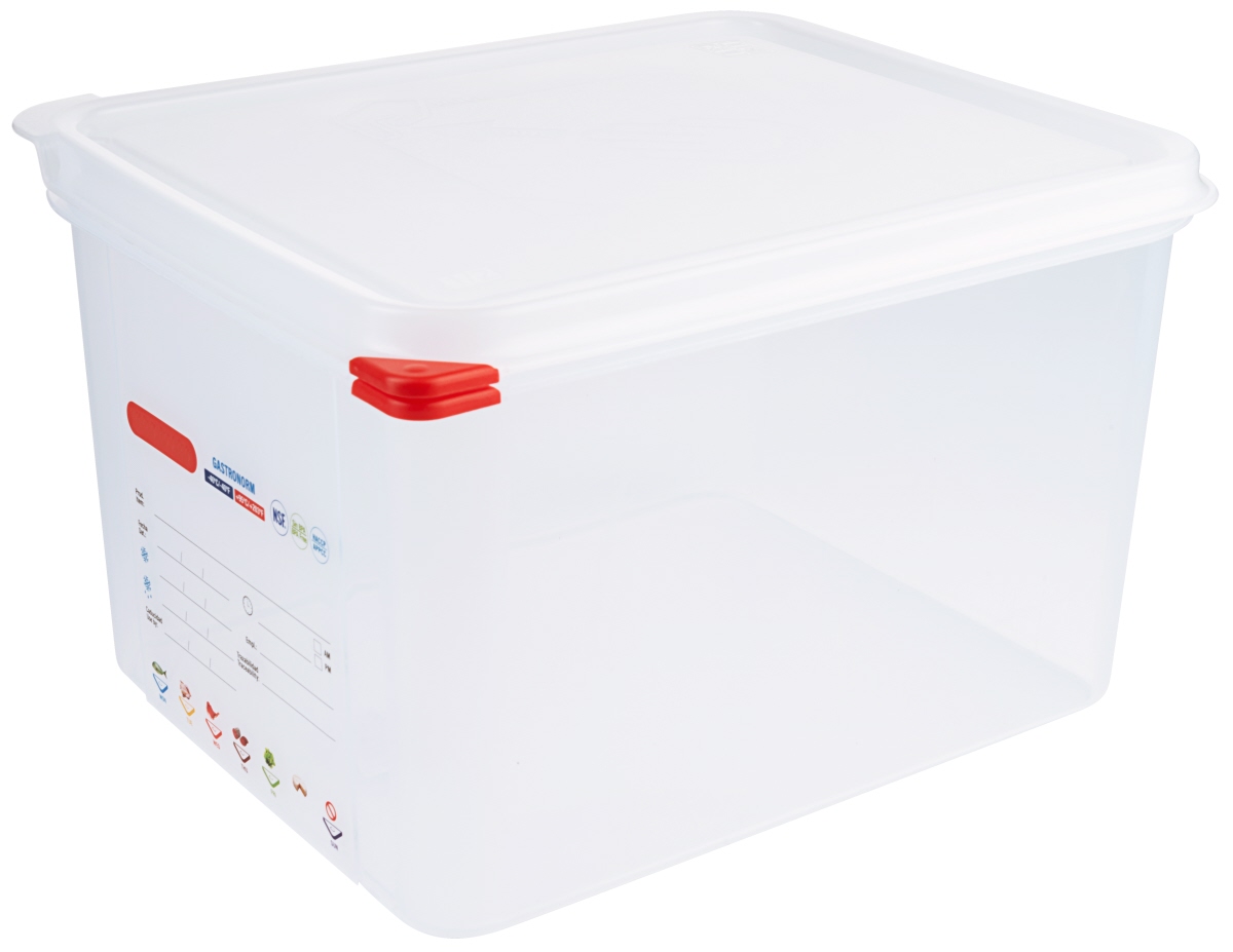 Contacto 5012/200 - Behälter GN 1/2 200 mm mit HACCP Colorclip Deckel aus Polypropylen, transparent