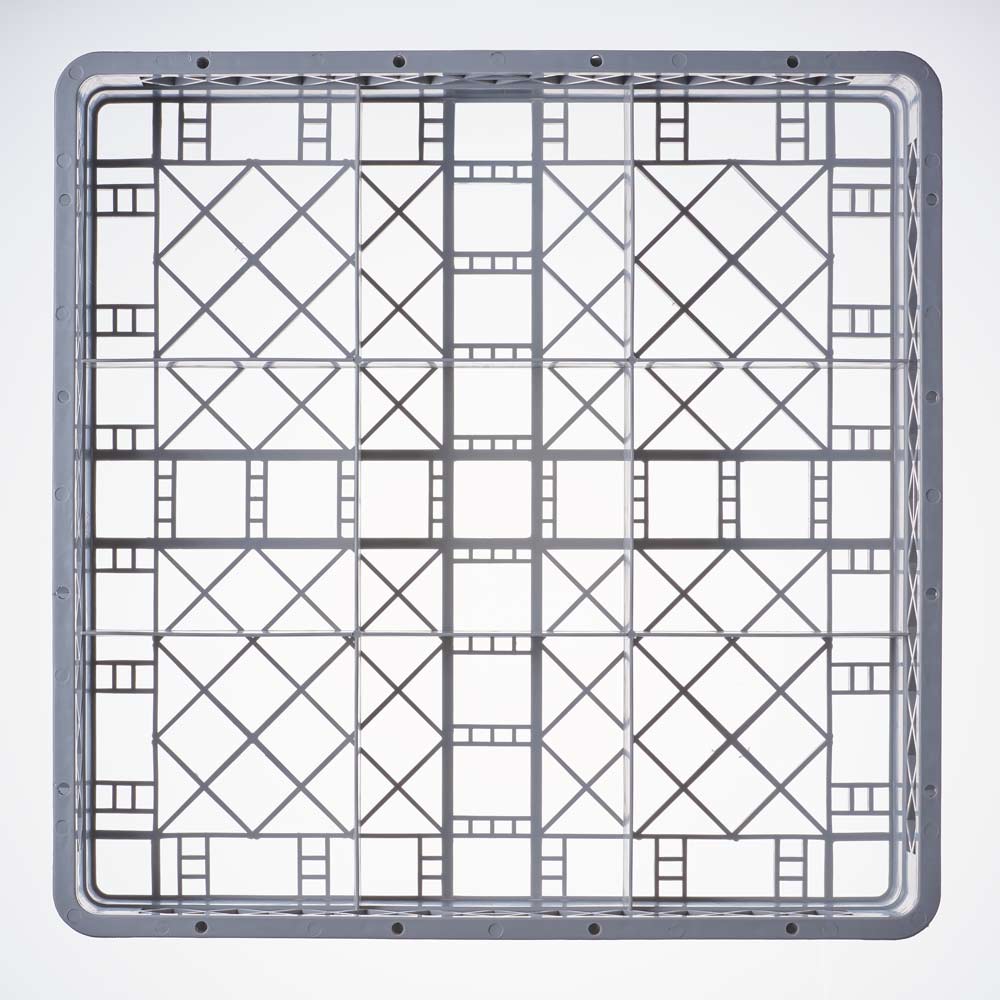 Stalgast Spülkorb für Gläser und Tassen, 9 Fächer, 500 x 500 mm