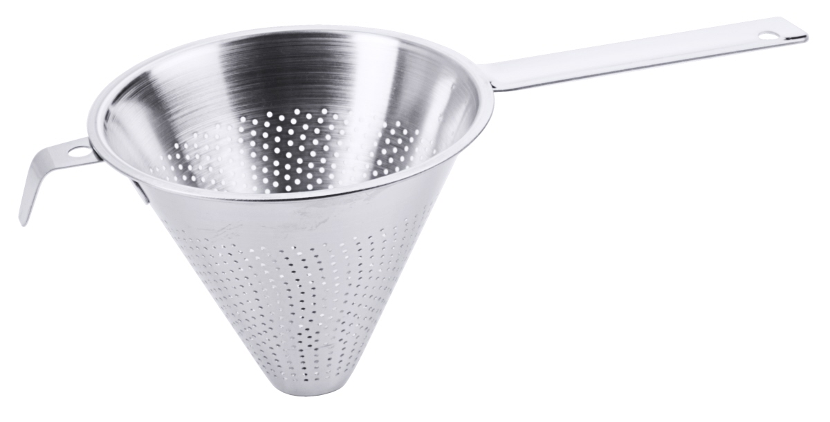 Contacto Spitzsieb mit Flachgriff 14 cm