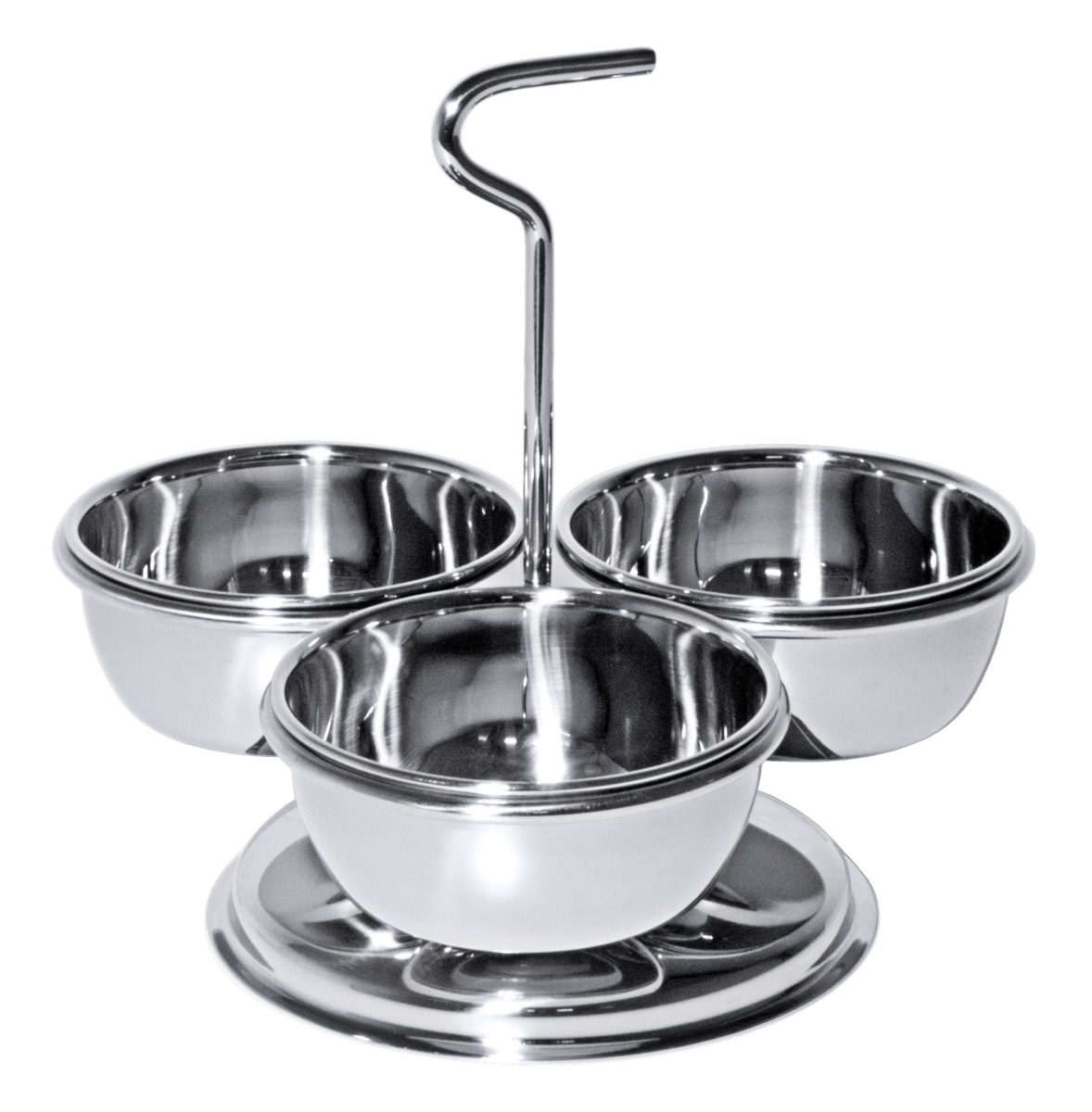 Dipschalen Set aus Edelstahl, drei Schalen - Contacto
